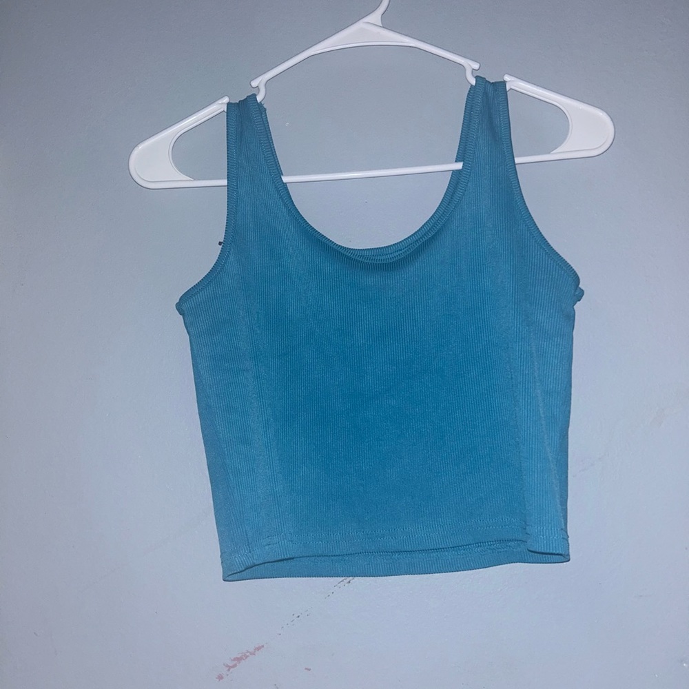 Chic Blue Crop Top